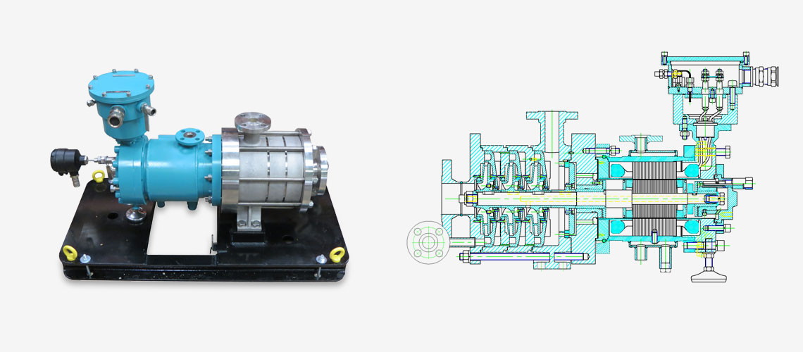 bf1075 optimex spaltrohrmotorpumpen - kristallisierende polymerisierende fluessigkeiten